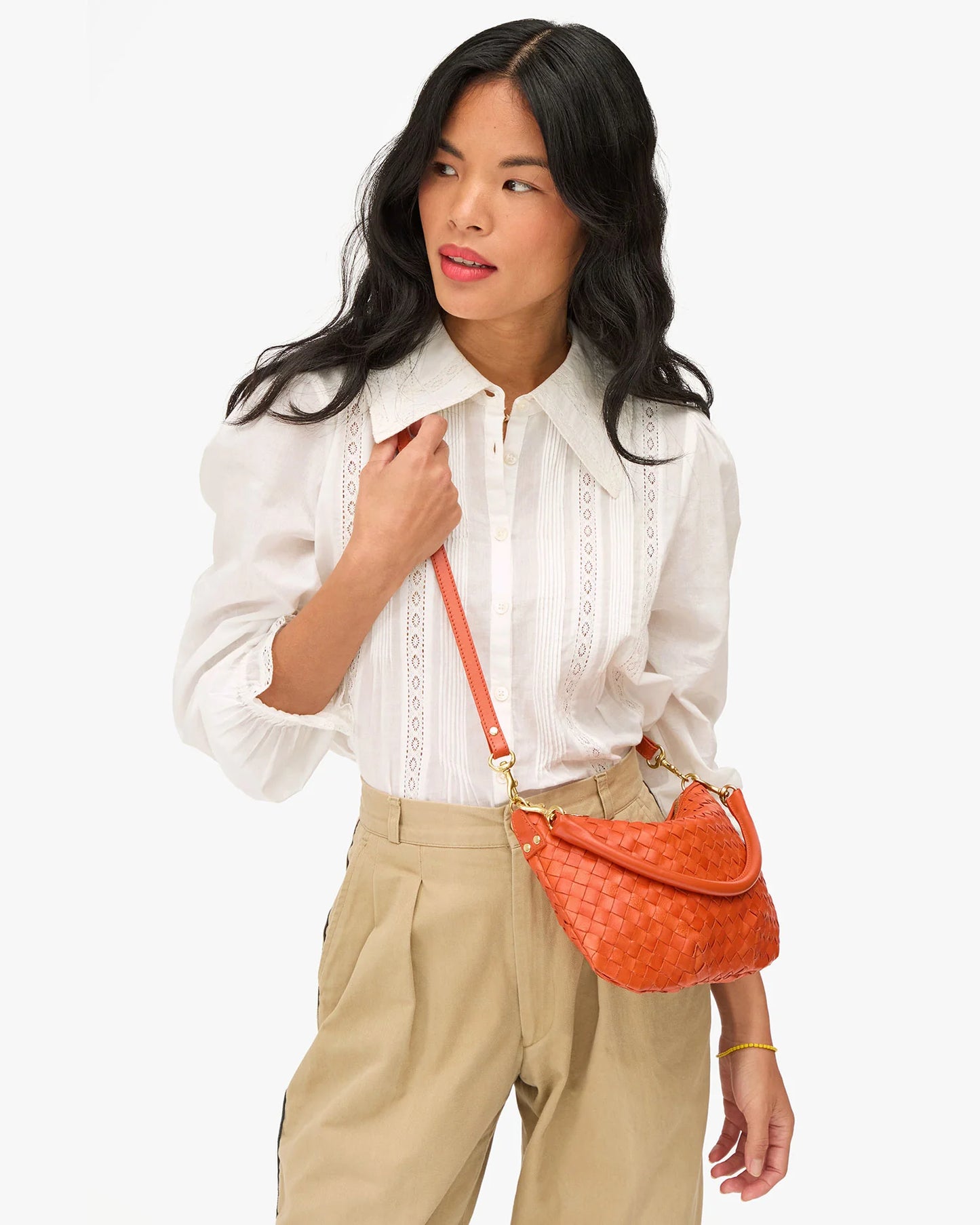 Clare V Petit Moyen, Saltillo Diagonal Woven