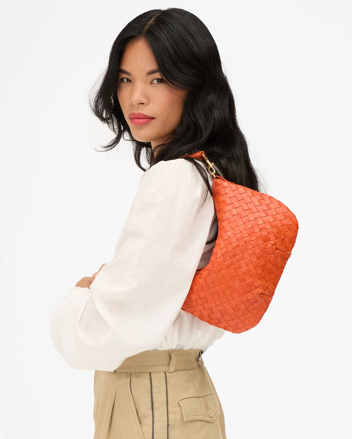 Clare V Petit Moyen, Saltillo Diagonal Woven