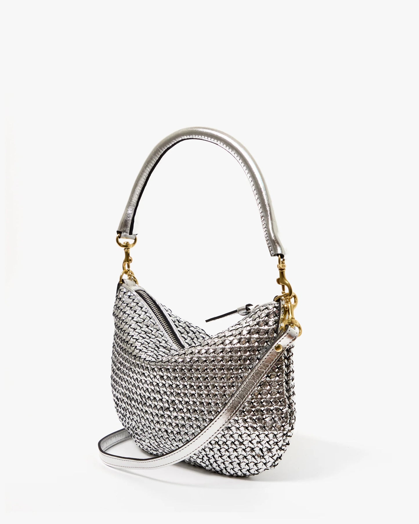 Clare V Petit Moyen, Silver Woven Étoile