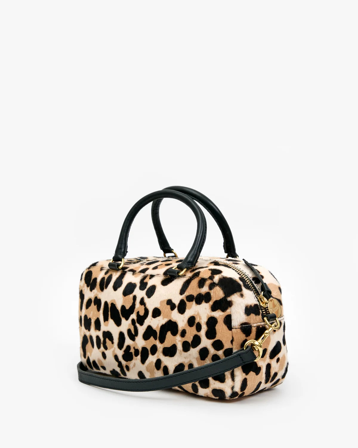Clare V Petite Claudine, Snow Leopard Hair-On