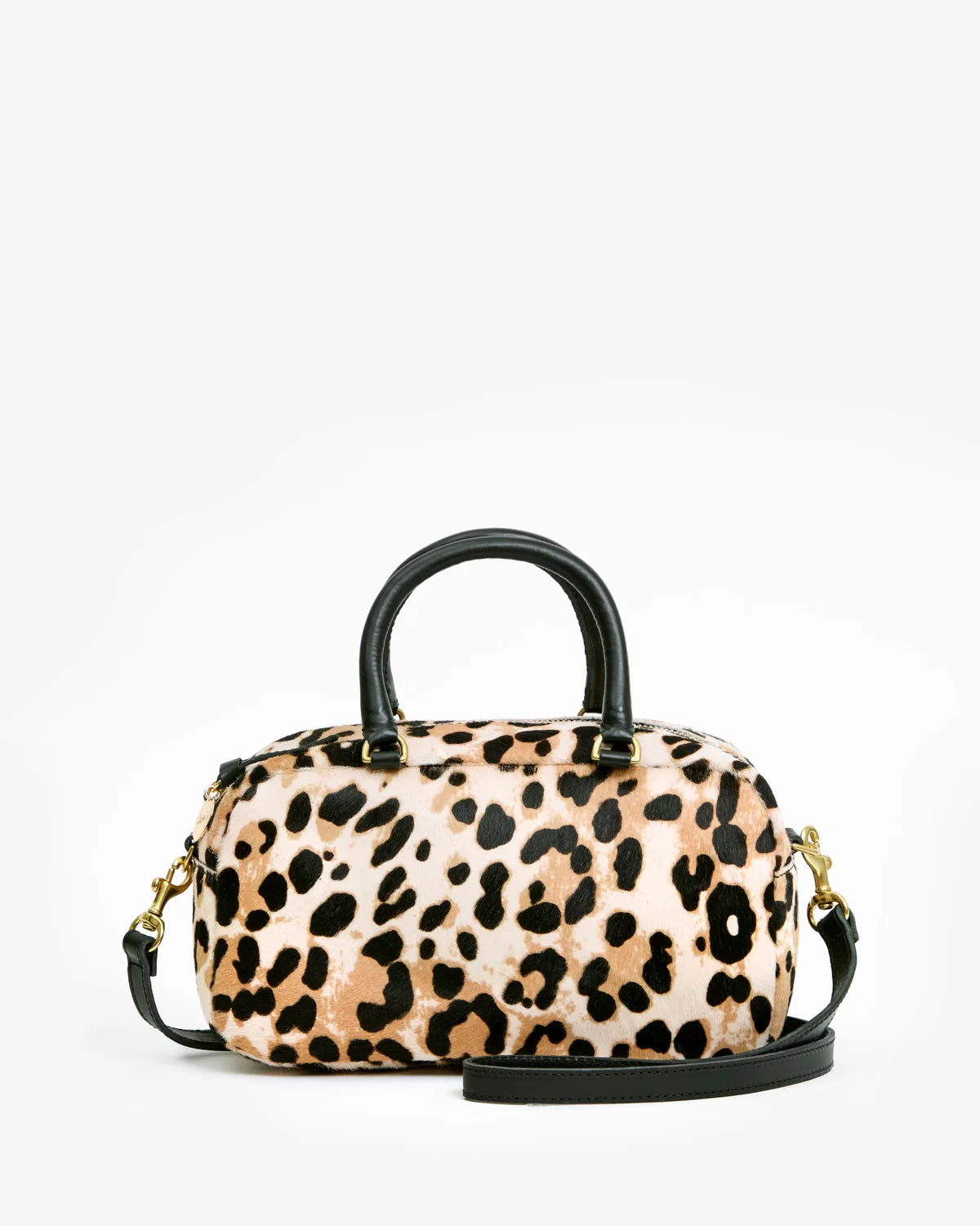 Clare V Petite Claudine, Snow Leopard Hair-On