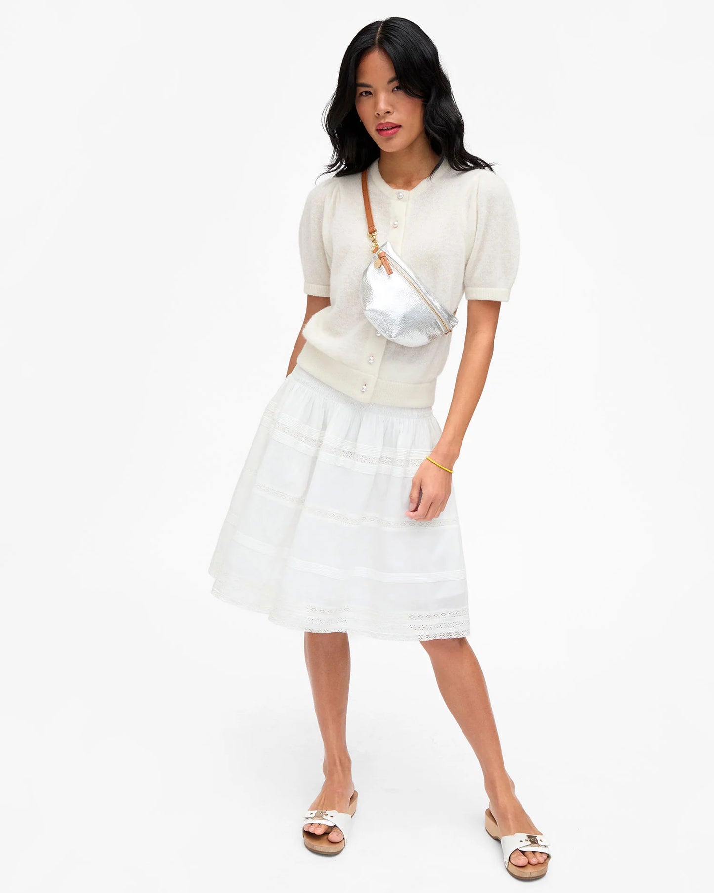Clare V Petit Fanny, Silver Lamba