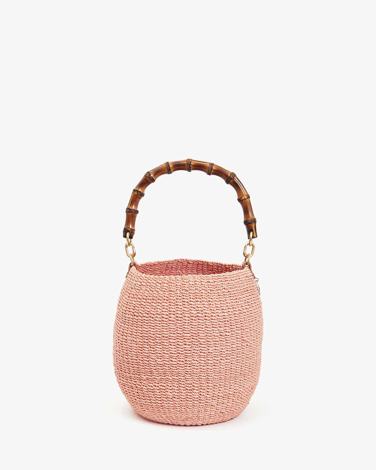 Clare V Pot de Miel w/ Bamboo Handle Blush