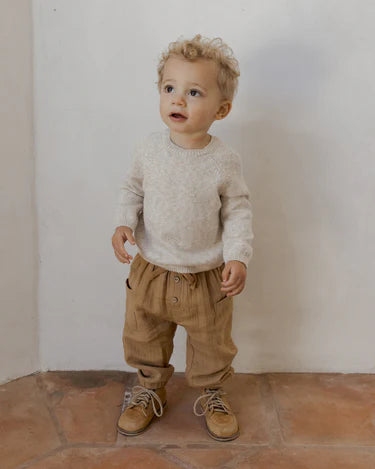 Quincy Mae Knit Sweater, Speckled Natural