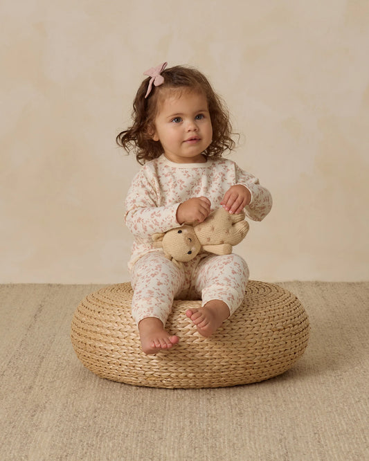 Quincy Mae Long Sleeve Tee + Drawstring Pant, French Garden