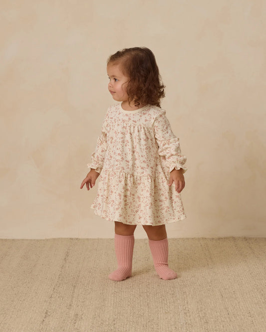 Quincy Mae Tiered Jersey Dress, French Garden