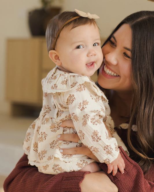Quincy Mae Thalia Romper, Daylily