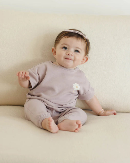 Quincy Mae Jersey Tee + Pant Set, Daisy