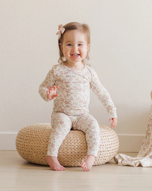 Quincy Mae Bamboo Pajama Set, Bloom