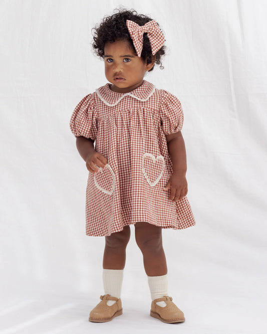 Quincy Mae Coraline Dress, Red Gingham