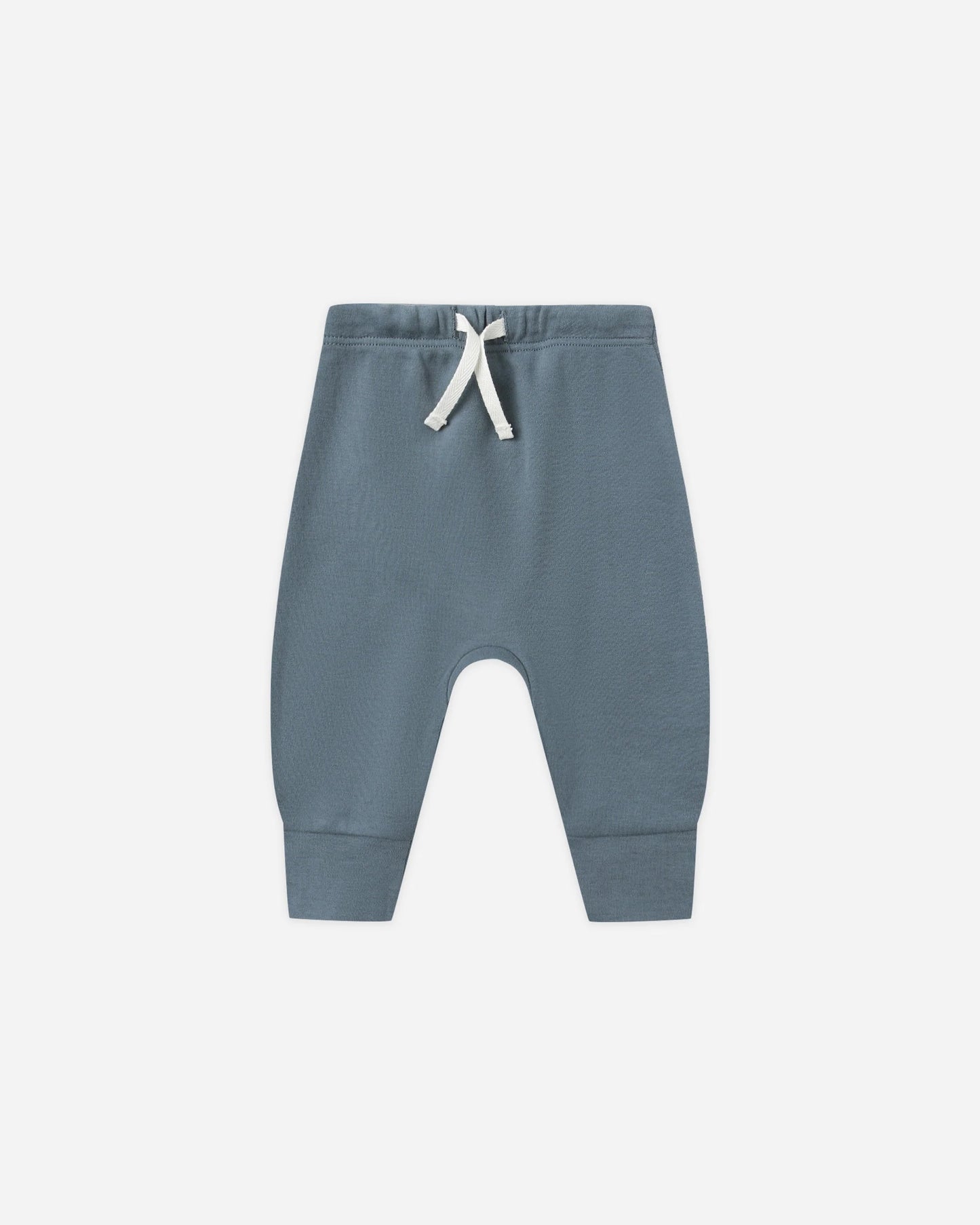 Quincy Mae Long Sleeve Moons Tee + Drawstring Pant, Ocean
