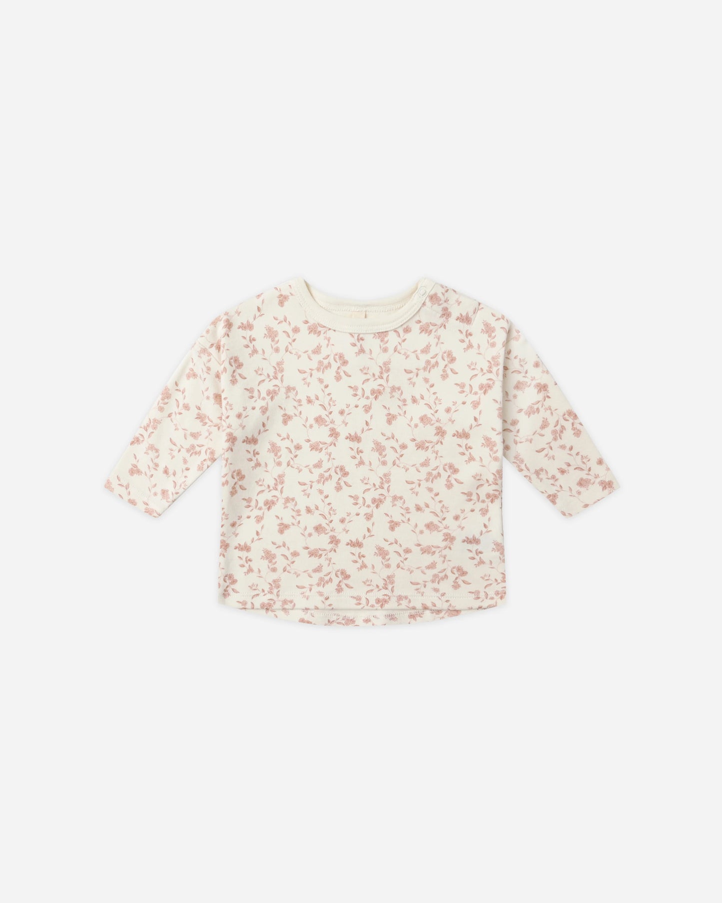 Quincy Mae Long Sleeve Tee + Drawstring Pant, French Garden