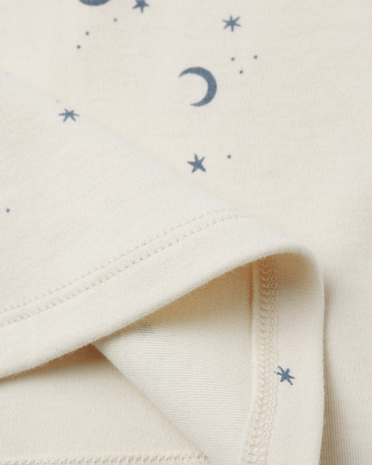 Quincy Mae Long Sleeve Moons Tee + Drawstring Pant, Ocean