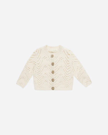 Quincy Mae Knit Cardigan, Natural