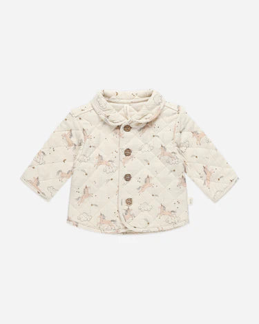 Quincy Mae Quilted Jacket, Unicorns