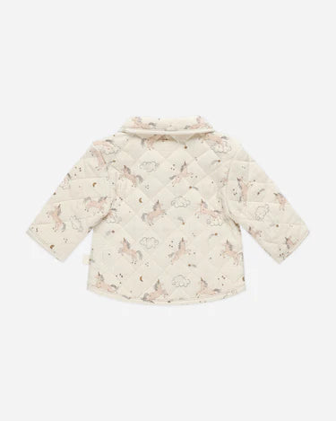 Quincy Mae Quilted Jacket, Unicorns