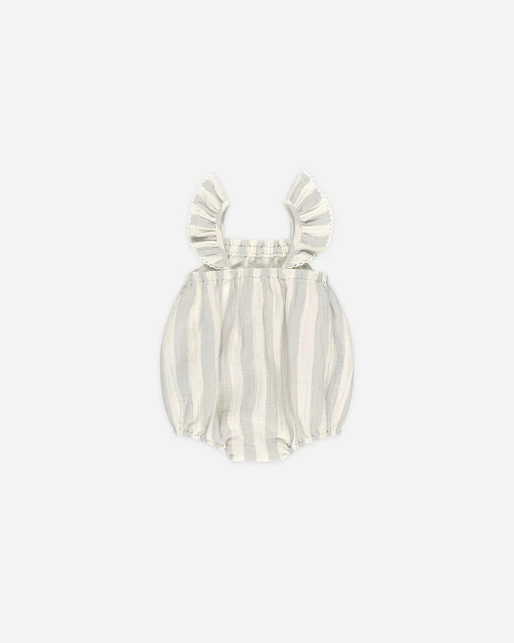 Quincy Mae Bonnie Romper, Sky Stripe