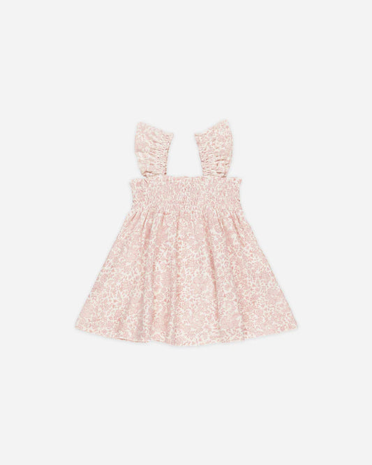 Quincy Mae Smocked Jersey Dress, Pink Blossom