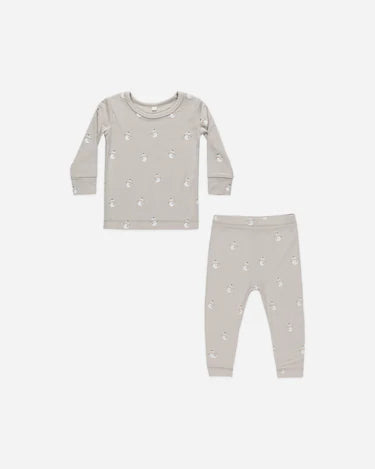 Quincy Mae Bamboo Pajama Set, Snowmen