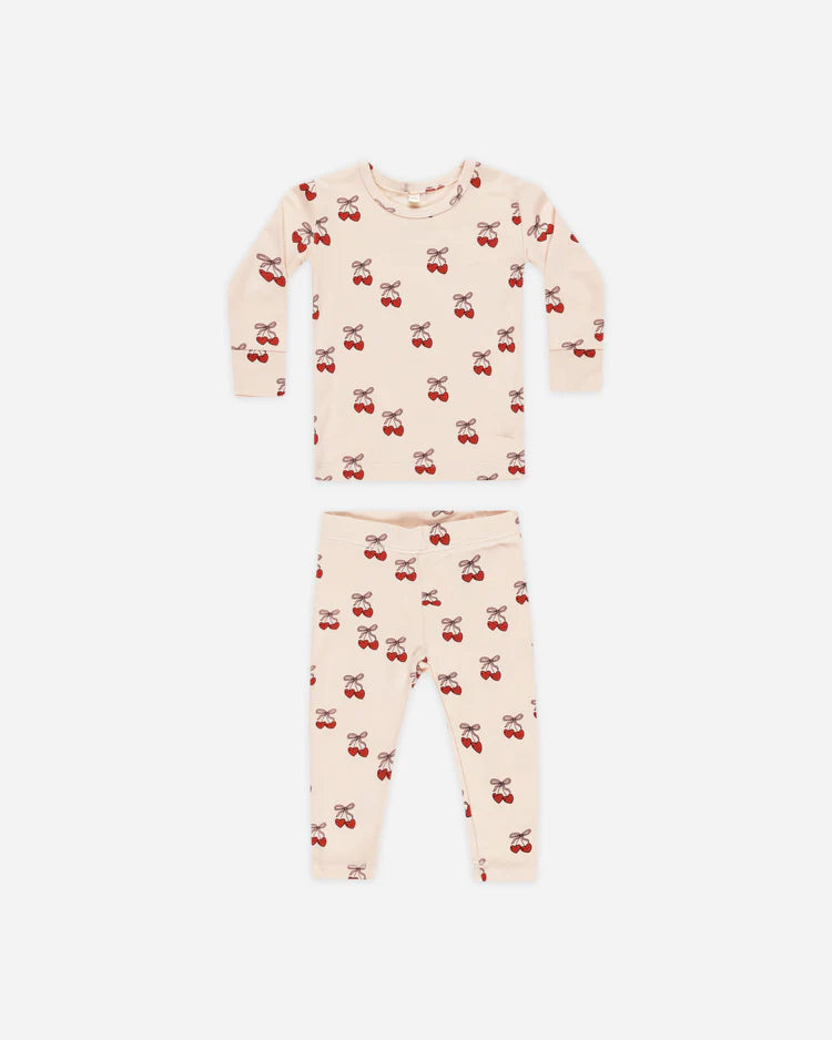 Quincy Mae Bamboo Pajama Set, Mon Amour