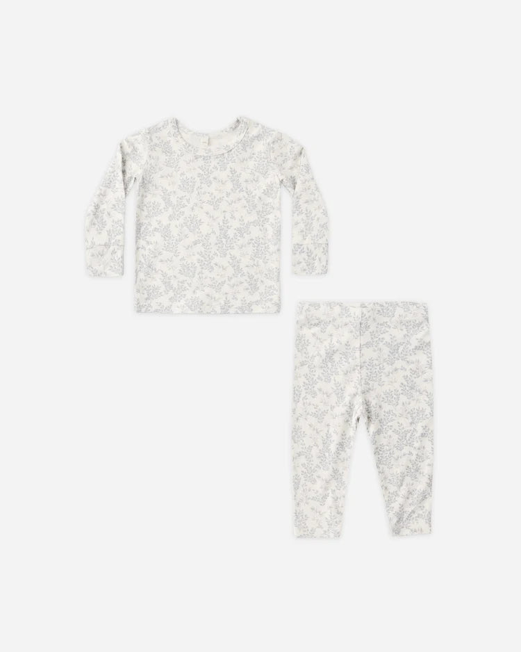 Quincy Mae Bamboo Pajama Set, Cloud Floral