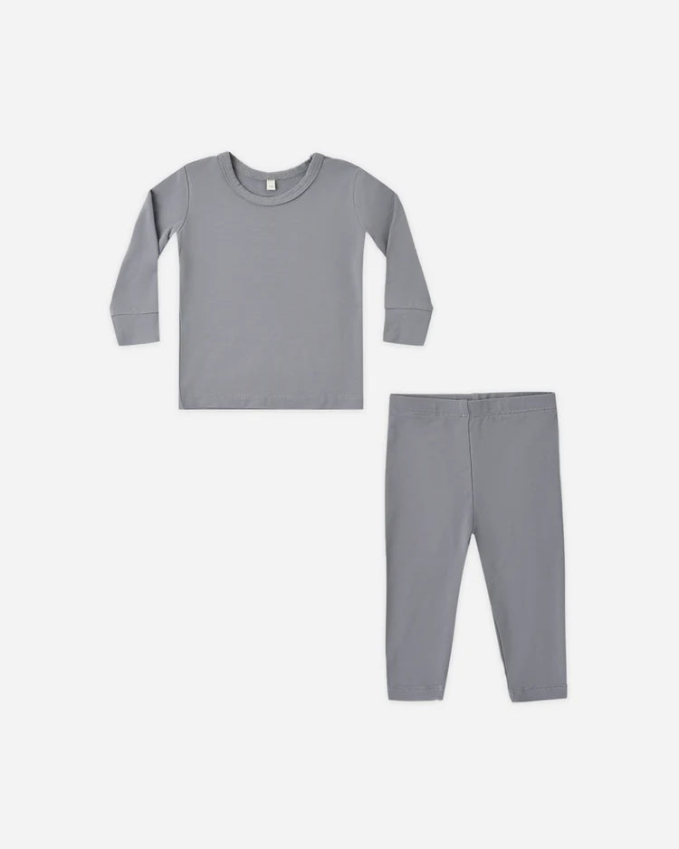 Quincy Mae Bamboo Pajama Set, Slate