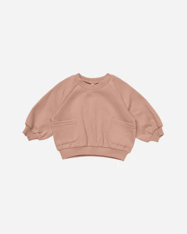 Quincy Mae Pocket Sweatshirt - Multiple Options