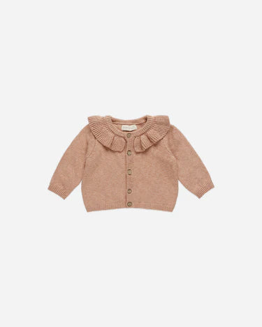 Quincy Mae Ruffle Collar Cardigan, Rose