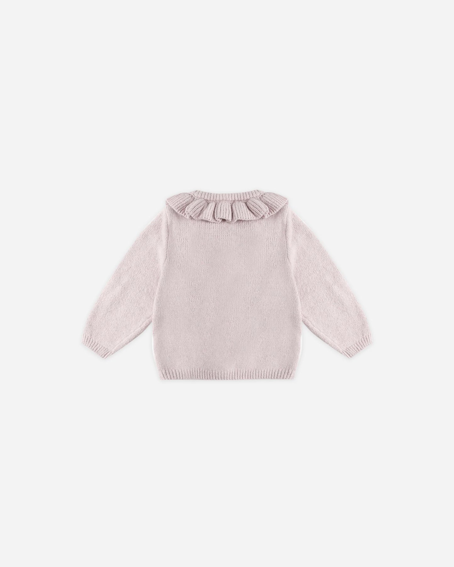 Quincy Mae Ruffle Collar Cardigan, Lilac