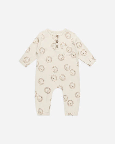 Quincy Mae Long Sleeve Pocket Jumpsuit, Lions