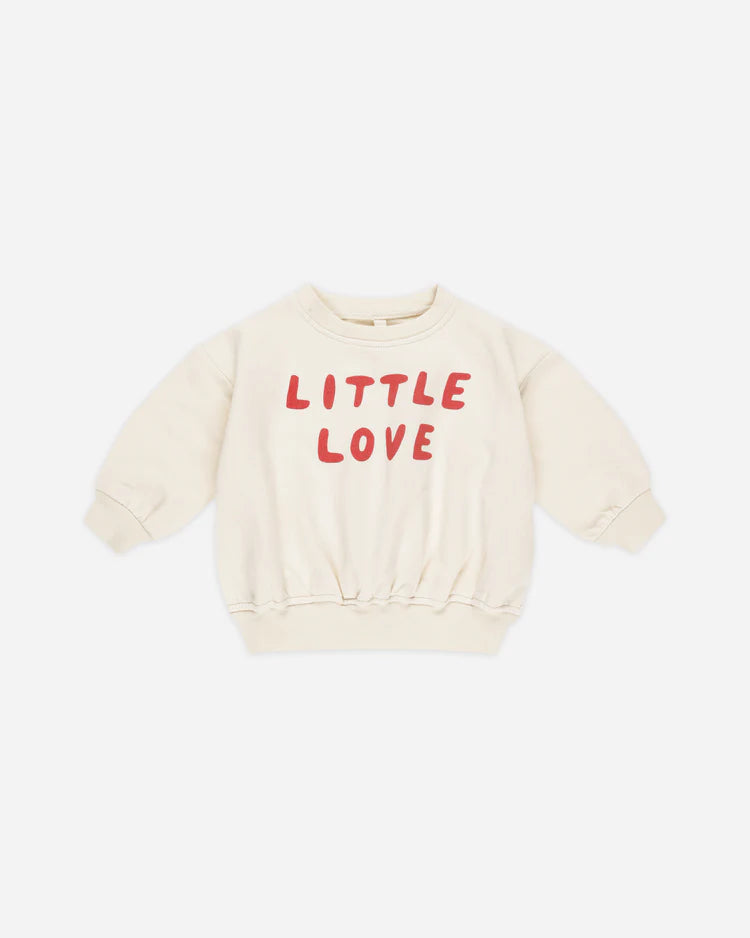 Quincy Mae Relaxed Fleece Sweatshirt, Little Love