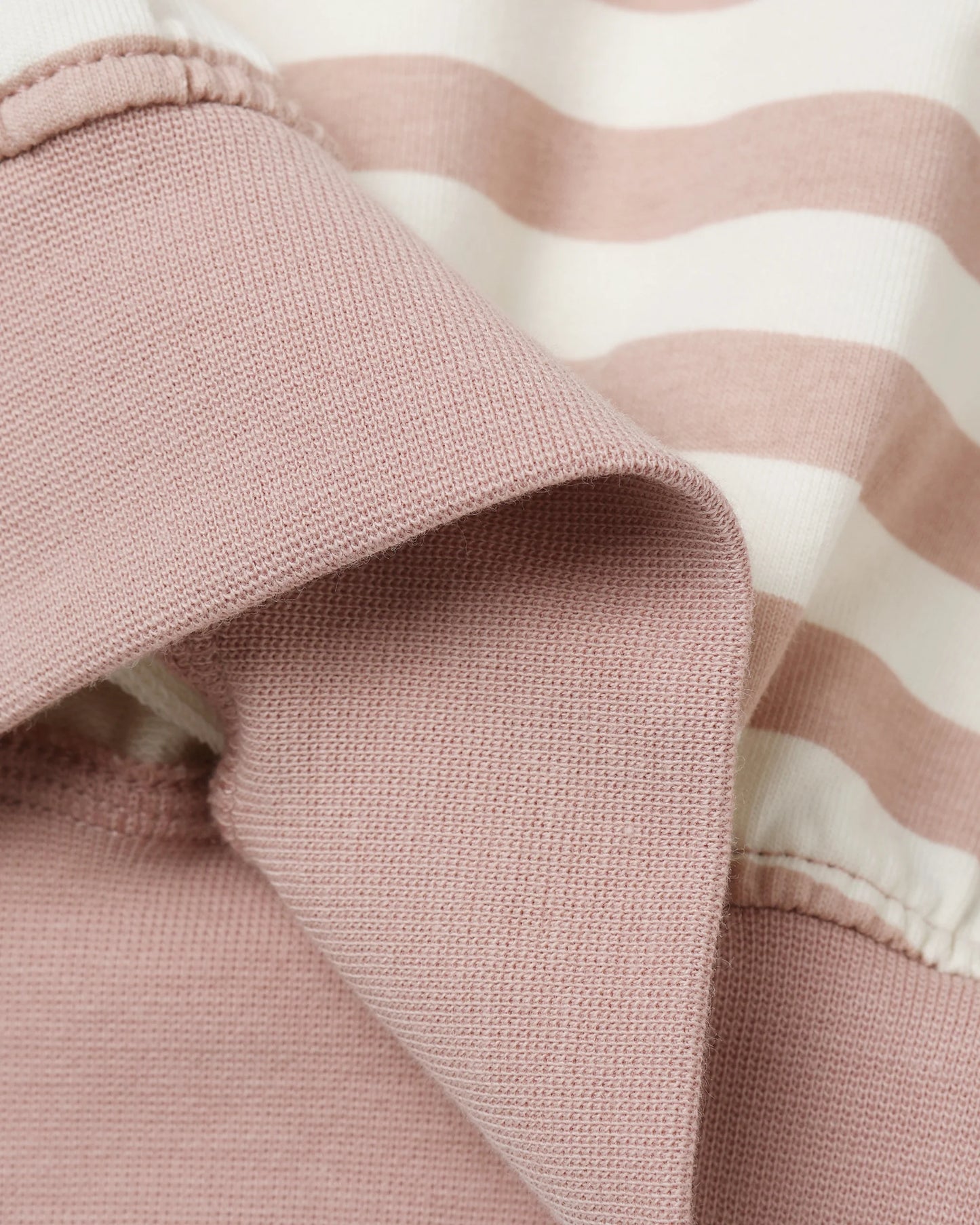 Quincy Mae Relaxed Sweatshirt + Relaxed Sweatpant, Pink Stripe