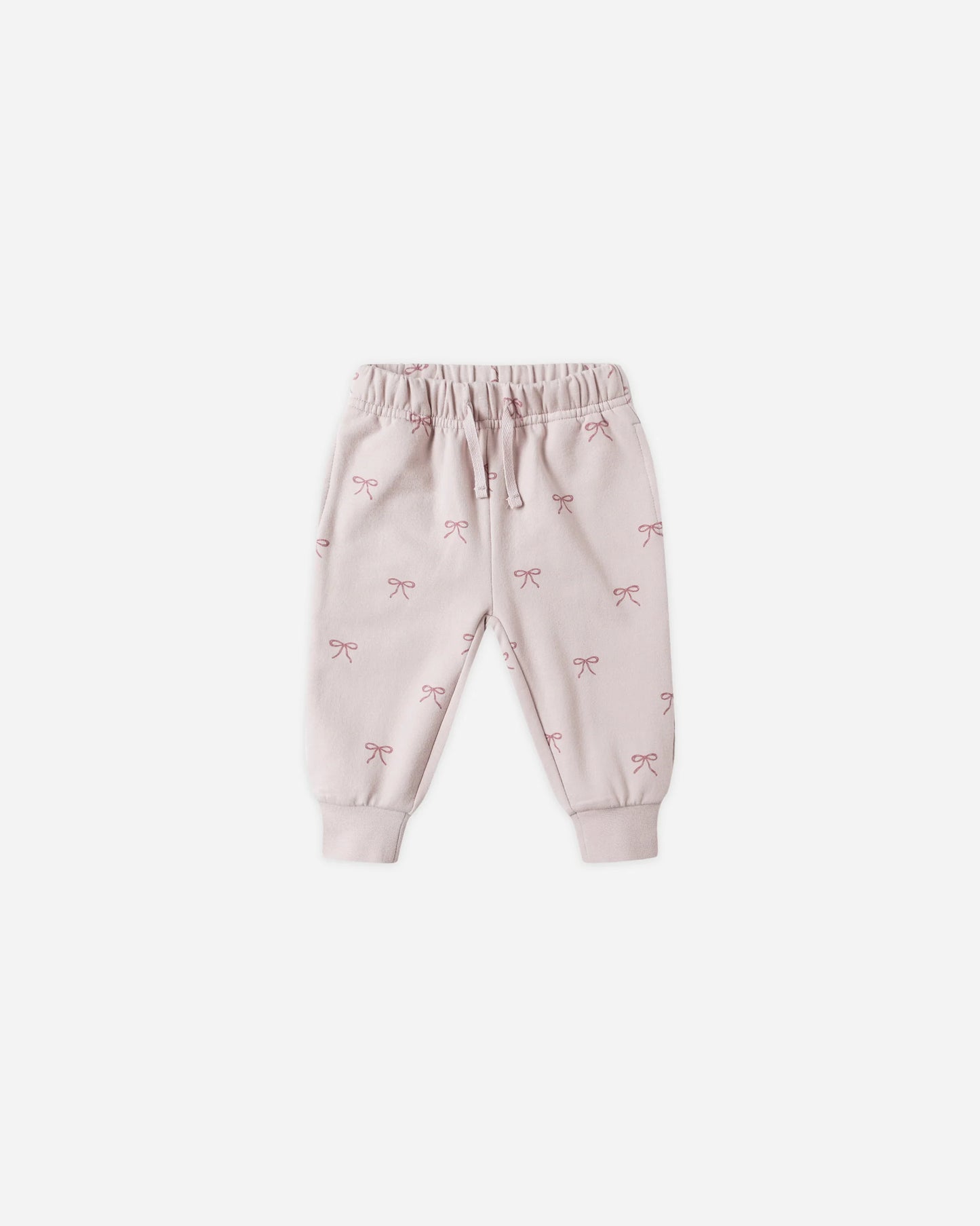 Quincy Mae Ruffle Fleece Sweatshirt + Relaxed Sweatpant, Bows