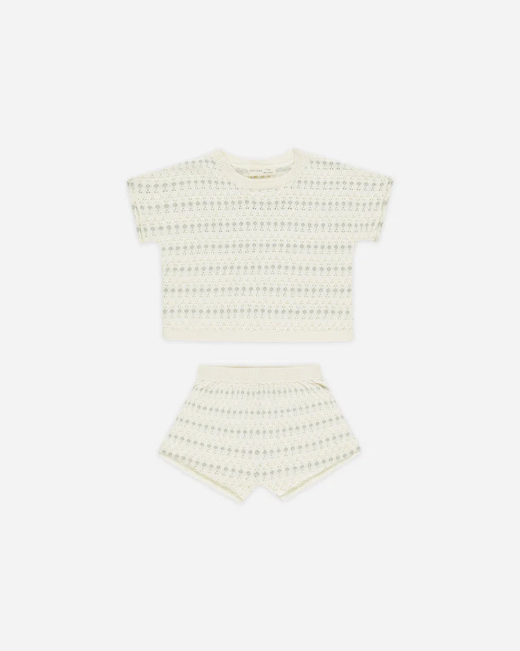 Quincy Mae Relaxed Summer Knit Set, Ivory