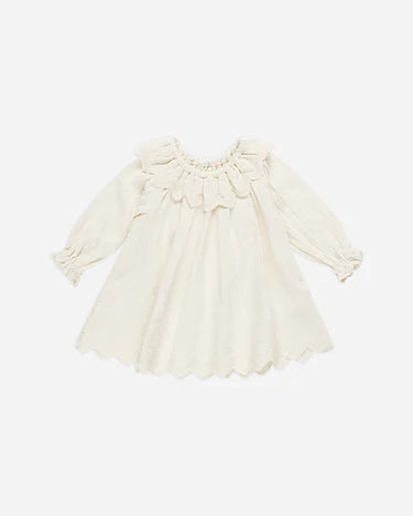 Quincy Mae Long Sleeve Isla Dress, Ivory