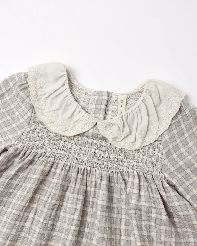 Quincy Mae Callie Dress, Blue Gingham