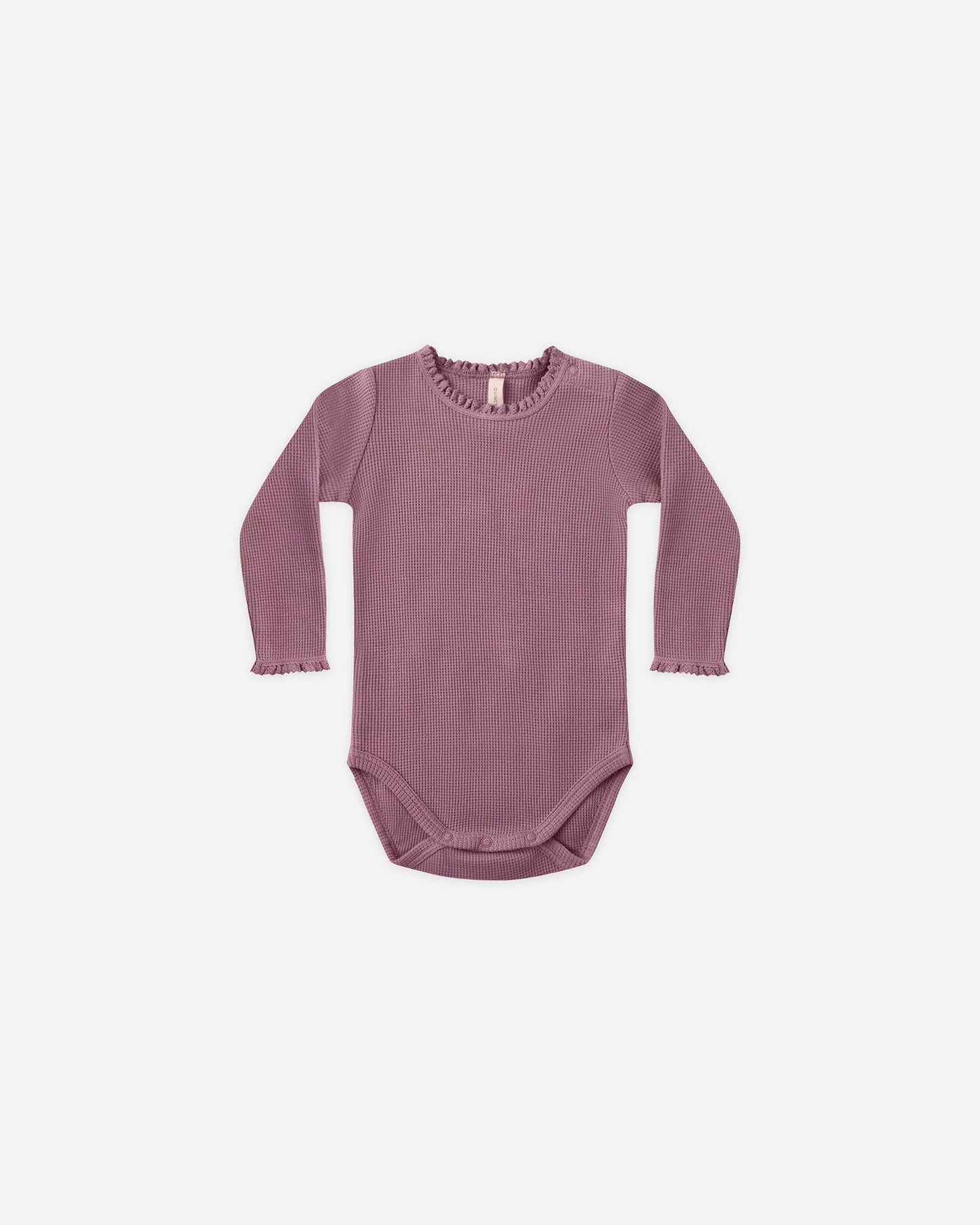 Quincy Mae Waffle Long Sleeve Bodysuit - Multiple Options