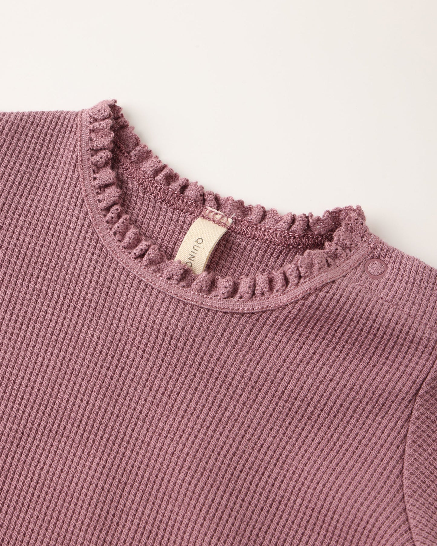 Quincy Mae Waffle Long Sleeve Bodysuit - Multiple Options