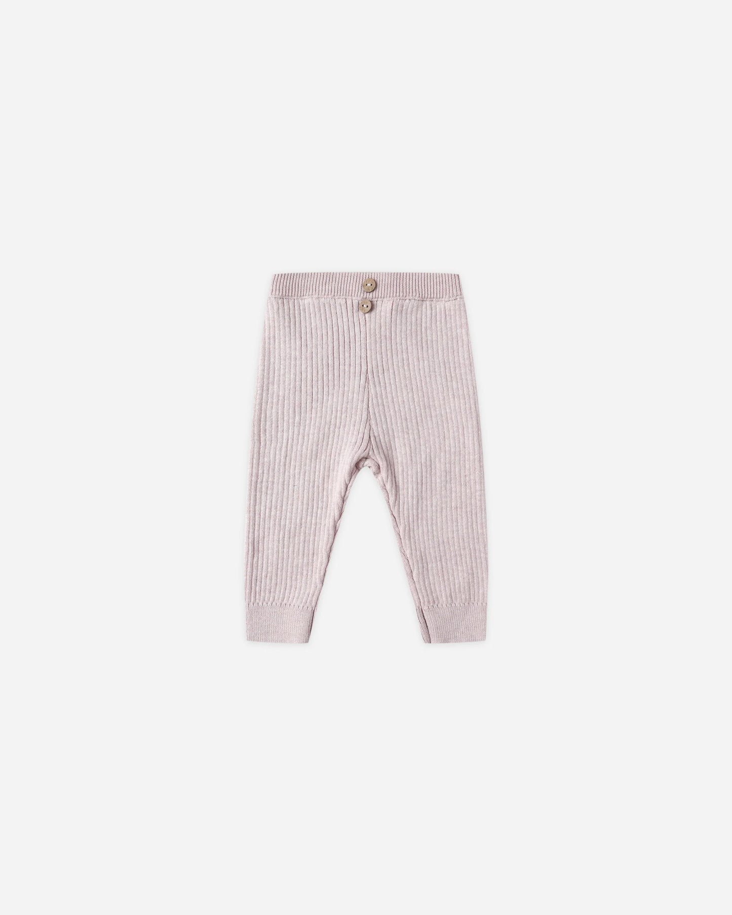 Quincy Mae Rib Knit Peplum Top + Rib Knit Legging, Lilac