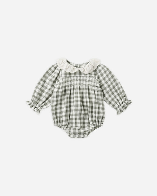Quincy Mae Callie Romper, Forest Check