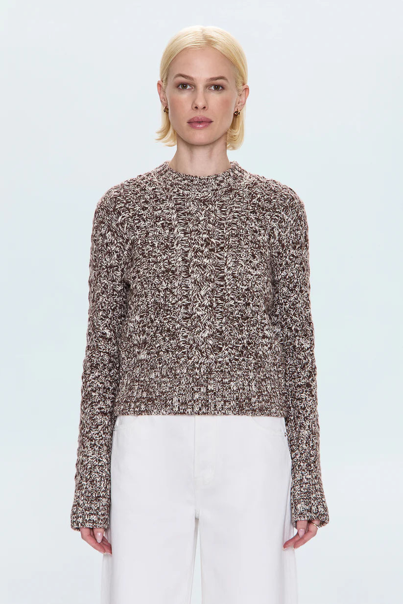 Pistola Quinn Sweater, Chocolate Marl