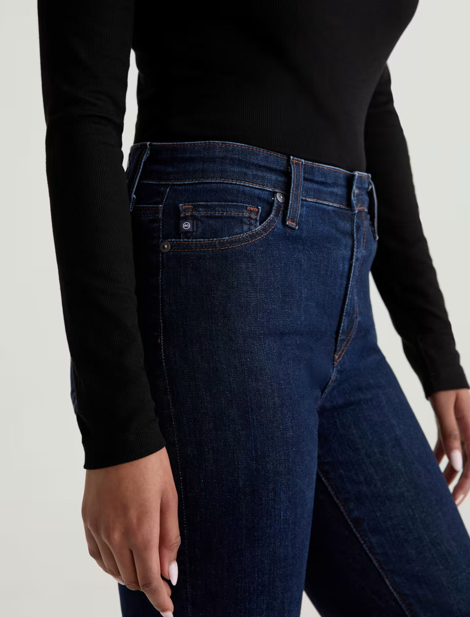 AG Mari Extended Mid-Rise Slim Straight, Modern Indigo