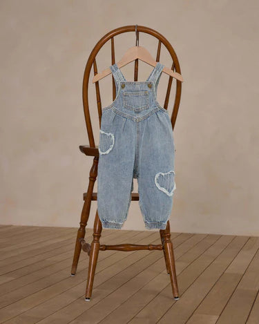 Rylee + Cru Vintage Overall, Light Washed Denim