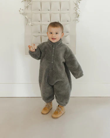 Rylee + Cru Fuzzy Winter Jumpsuit, Forest