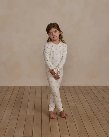 Rylee + Cru Organic Long Sleeve Pajama Set, Hanukkah