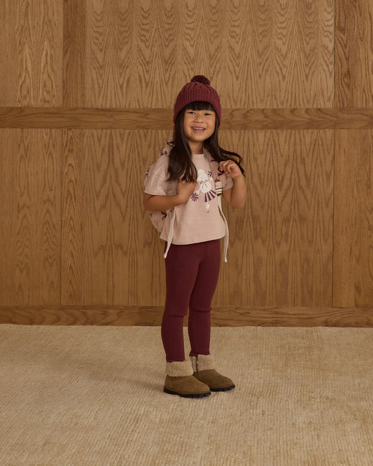 Rylee + Cru Legging, Burgundy