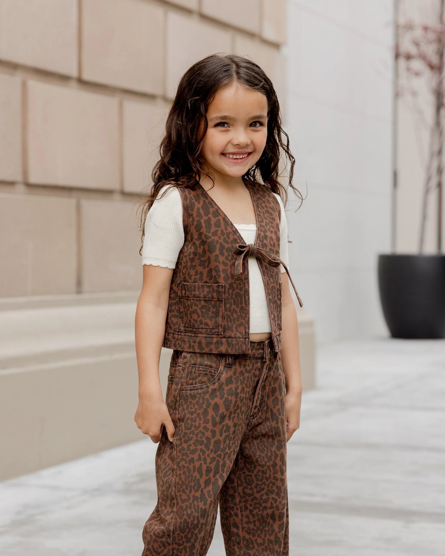 Rylee + Cru Utility Vest, Leopard