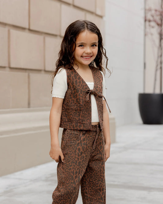 Rylee + Cru Utility Vest, Leopard