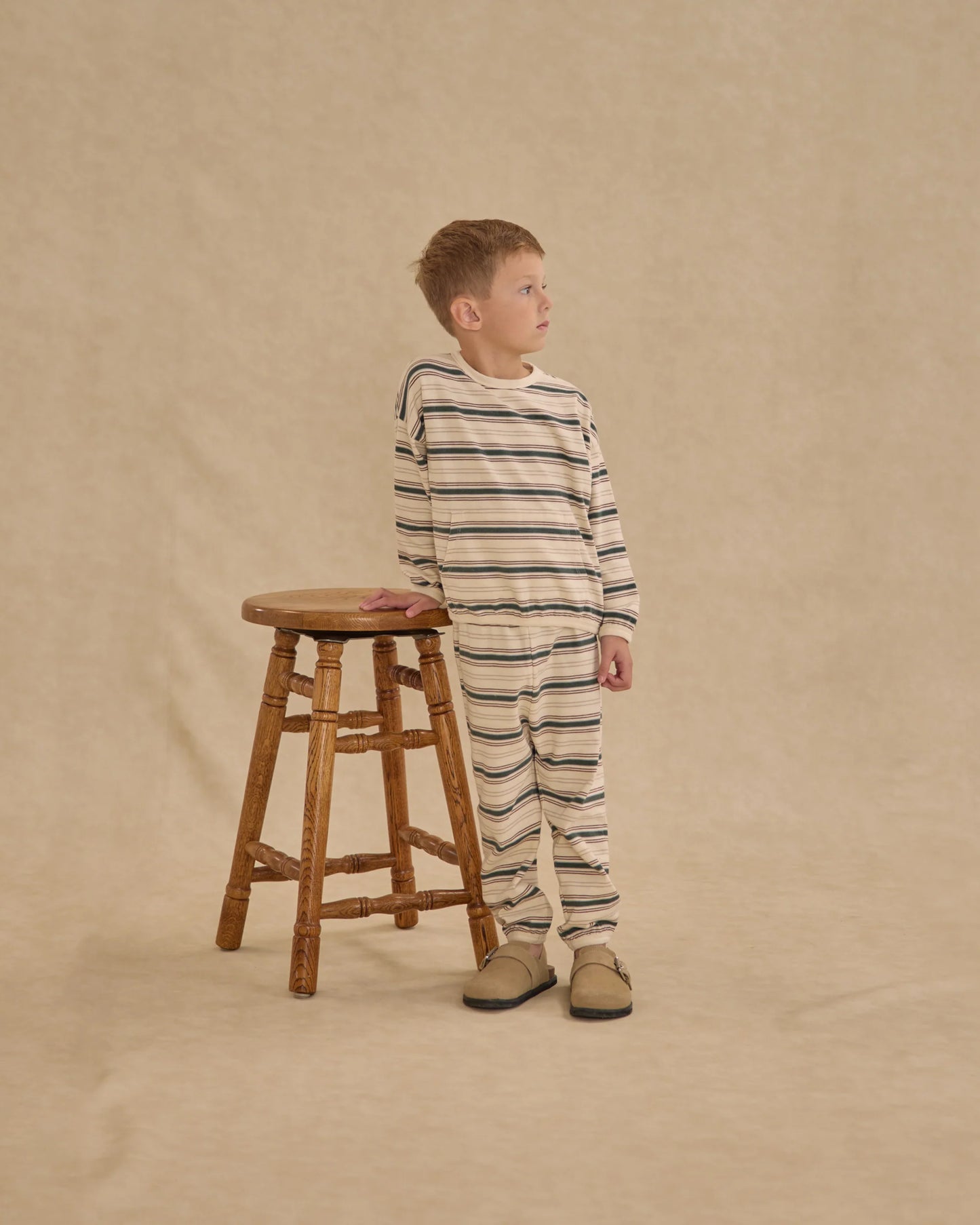 Rylee + Cru Relaxed Set, Retro Stripe