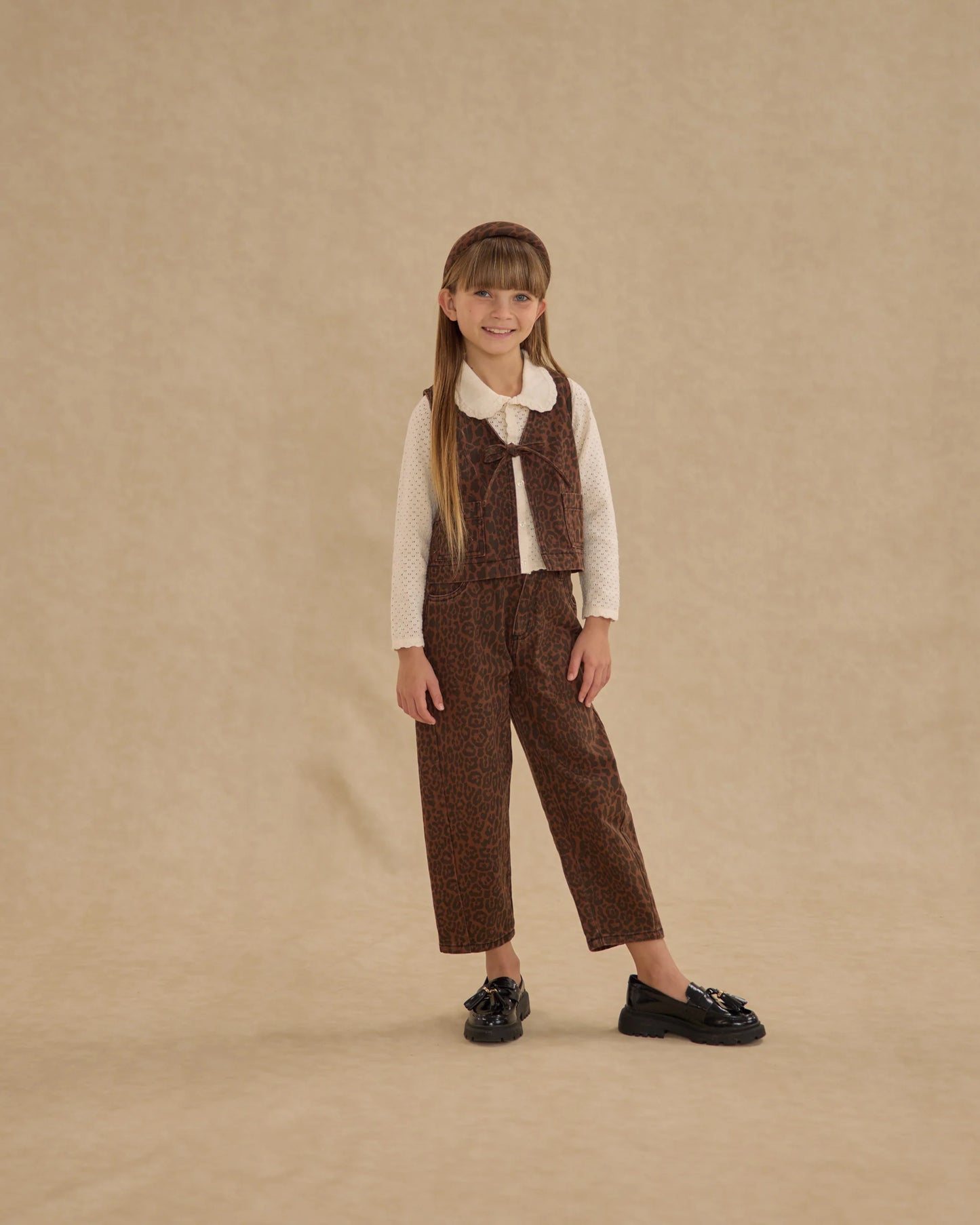 Rylee + Cru Barrel Pant, Leopard